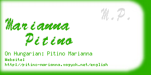 marianna pitino business card